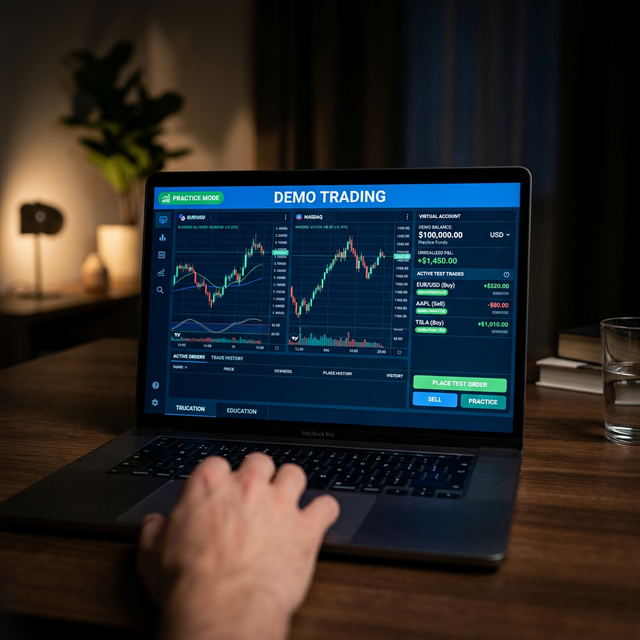 CFD Demokonto - Trading-Plattform im Uebungsmodus