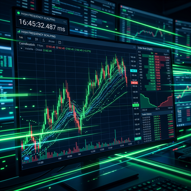 CFD Scalping - Schnelle Orderausfuehrung und Tick-Charts