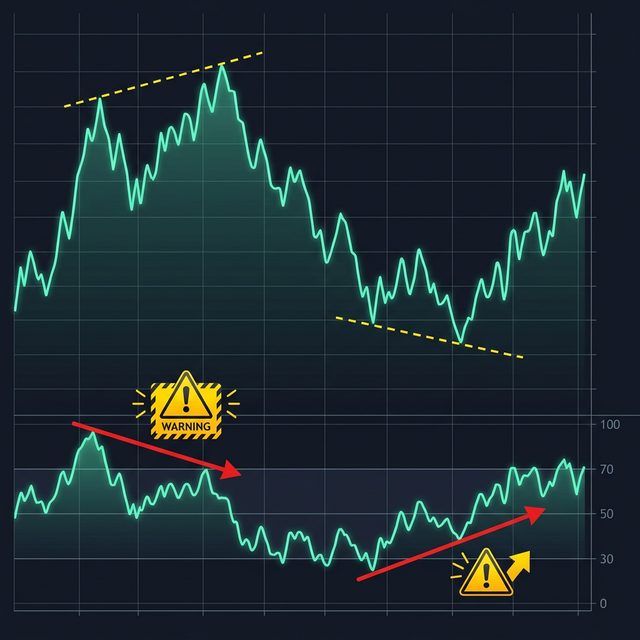 Bullische und Baerische Divergenz Signal
