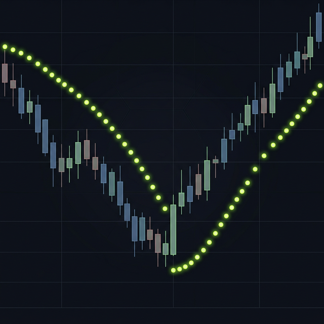 Parabolic SAR Punkte zeigen Trendwechsel
